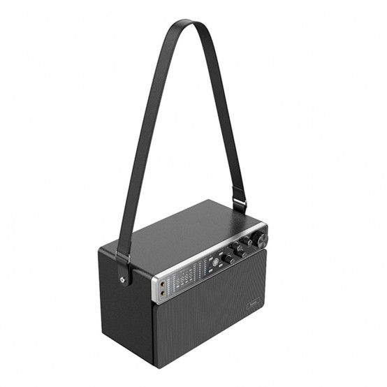 Boxe Hoco Wireless Speaker Chanter  - Bluetooth 5.0, TF Card, U Disk, AUX, with Double Mic, 120W, 4000mAh - Black BS50