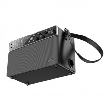 Boxe Hoco Wireless Speaker Chanter  - Bluetooth 5.0, TF Card, U Disk, AUX, with Double Mic, 120W, 4000mAh - Black BS50