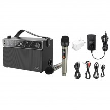 Boxe Hoco Wireless Speaker Chanter  - Bluetooth 5.0, TF Card, U Disk, AUX, with Double Mic, 120W, 4000mAh - Black BS50