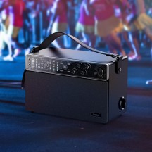 Boxe Hoco Wireless Speaker Chanter  - Bluetooth 5.0, TF Card, U Disk, AUX, with Double Mic, 120W, 4000mAh - Black BS50