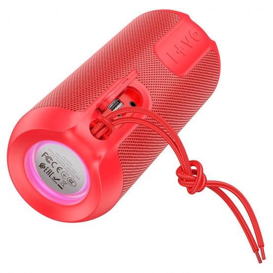 Boxe Hoco Wireless Speaker Artistic Sports  - Bluetooth 5.1, FM, TF Card, U Disk, RGB Lights, 10W, 1200mAh - Black BS48