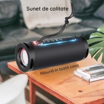 Boxe Hoco Wireless Speaker Dazzling pulse  - with Ambient Light, Bluetooth 5.1, 10W - Grey HC9