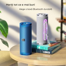 Boxe Hoco Wireless Speaker Dazzling pulse  - with Ambient Light, Bluetooth 5.1, 10W - Green HC9