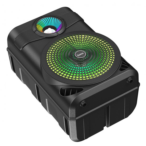 Boxe Hoco Wireless Speaker Mature  - Bluetooth 5.0, FM, USB, TF Card, AUX, TWS, with Microphone, 10W, 1800mAh - Black BS46