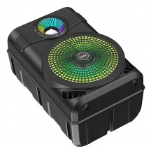 Boxe Hoco Wireless Speaker Mature  - Bluetooth 5.0, FM, USB, TF Card, AUX, TWS, with Microphone, 10W, 1800mAh - Black BS46