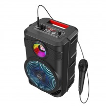 Boxe Hoco Wireless Speaker Mature  - Bluetooth 5.0, FM, USB, TF Card, AUX, TWS, with Microphone, 10W, 1800mAh - Black BS46