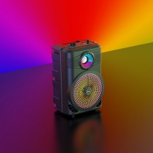 Boxe Hoco Wireless Speaker Mature  - Bluetooth 5.0, FM, USB, TF Card, AUX, TWS, with Microphone, 10W, 1800mAh - Black BS46