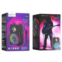 Boxe Hoco Wireless Speaker Mature  - Bluetooth 5.0, FM, USB, TF Card, AUX, TWS, with Microphone, 10W, 1800mAh - Black BS46