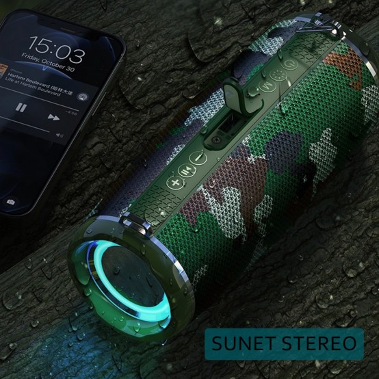 Boxe Hoco Wireless Speaker Xpress  - with Ambient Light, Bluetooth 5.0, 10W - Black HC2