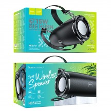 Boxe Hoco Wireless Speaker Cool Enjoy Sports  - BT, FM, TF, USB, AUX Compatible - Black HC5