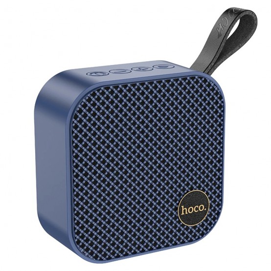 Boxe Hoco Wireless Speaker Auspicious Sports  - Bluetooth 5.3, TWS, Hi-Fi, FM, TF Card, USB, AUX with Hand Belt - Blue HC22