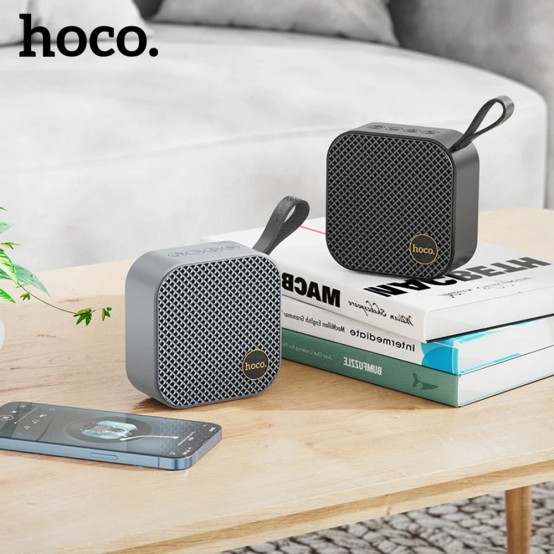 Boxe Hoco Wireless Speaker Auspicious Sports  - Bluetooth 5.3, TWS, Hi-Fi, FM, TF Card, USB, AUX with Hand Belt - Blue HC22