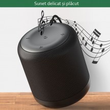 Boxe USAMS Wireless Speaker Moyi Series  - Bluetooth 5.0, 2000mAh - Black US-YX005