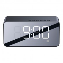 Boxe USAMS Alarm Clock with Wireless Speaker  - Multi-Functional, Bluetooth 5.0 - Black US-YX007