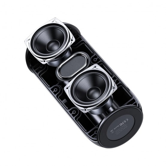 Boxe USAMS Wireless Speaker YC Series  - Waterproof, for Outdoor with Lanyard and Bluetooth 5.0, IPX7 - Black US-YC011