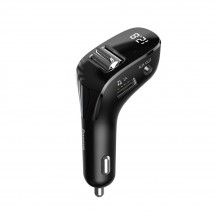 Modulator FM Baseus FM Modulator and Car Charger F40  - Aux, Wireless, MP3, 2xUSB 15W, 2A - Black CCF40-01