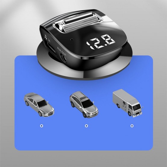 Modulator FM Baseus FM Modulator and Car Charger F40  - Aux, Wireless, MP3, 2xUSB 15W, 2A - Black CCF40-01