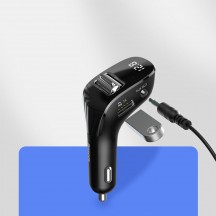 Modulator FM Baseus FM Modulator and Car Charger F40  - Aux, Wireless, MP3, 2xUSB 15W, 2A - Black CCF40-01