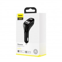 Modulator FM Baseus FM Modulator and Car Charger F40  - Aux, Wireless, MP3, 2xUSB 15W, 2A - Black CCF40-01