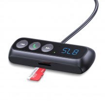 Modulator FM USAMS FM Modulator Bluetooth Car Receiver  - with Digital Display, BT 5.0 - Black US-SJ503
