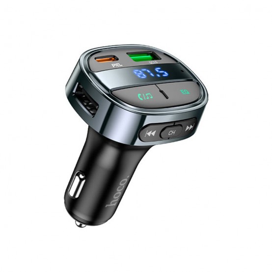Modulator FM Hoco FM Modulator and Car Charger  - Fast Charging Bluetooth Transmitter, PD30W + USB QC3.0, LED Display - Magic N