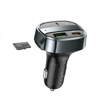 Modulator FM Hoco FM Modulator and Car Charger  - Fast Charging Bluetooth Transmitter, PD30W + USB QC3.0, LED Display - Magic N