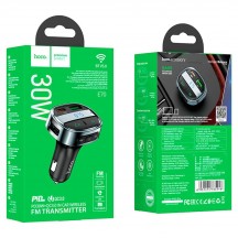 Modulator FM Hoco FM Modulator and Car Charger  - Fast Charging Bluetooth Transmitter, PD30W + USB QC3.0, LED Display - Magic N