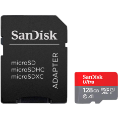 Card memorie SanDisk Ultra microSD with SD Adapter SDSQUAB-128G-GN6IA