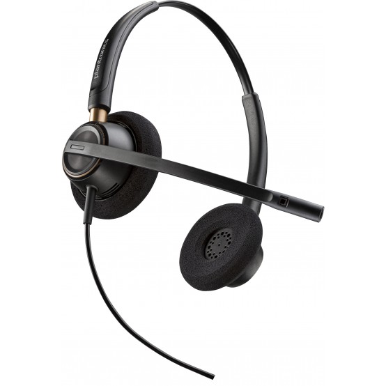 Casca HP Poly EncorePro 520 Binaural Headset +Quick Disconnect EMEA - INTL English Loc  Euro plug 783P7AAABB