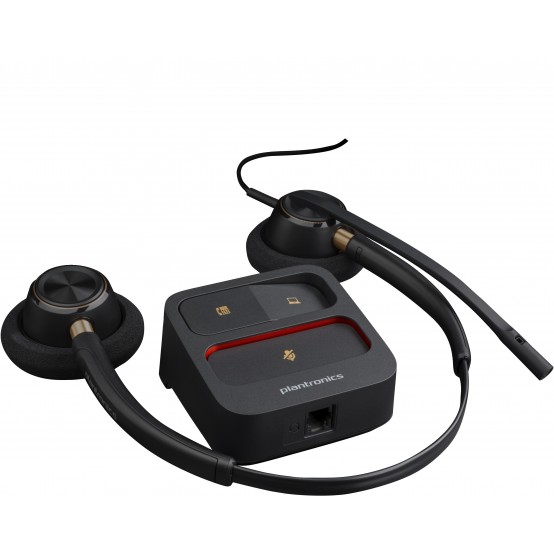 Casca HP Poly EncorePro 520 Binaural Headset +Quick Disconnect EMEA - INTL English Loc  Euro plug 783P7AAABB