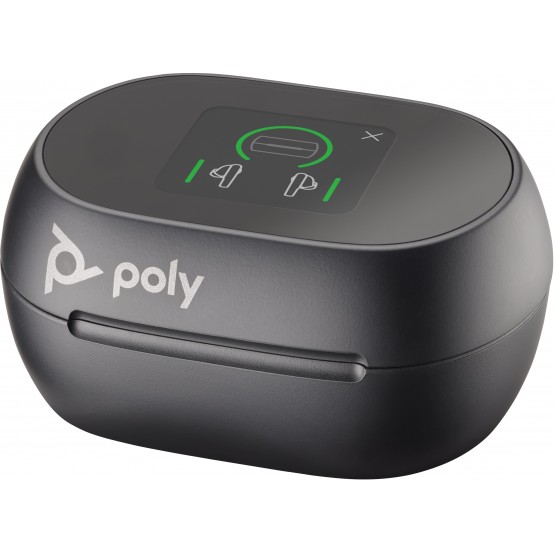 Casca HP Poly Voyager Free 60+ UC Black Touchscreen Charge Case for BT700 USB-C Adapter 8L586AA