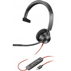Casca HP Poly Blackwire 3310 Monaural Microsoft Teams Certified USB-C Headset +USB-C/A Adapter 8X216AA