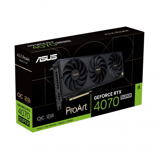 Placa video ASUS ProArt GeForce RTX 4070 SUPER 12GB GDDR6X OC Edition PROART-RTX4070S-O12G