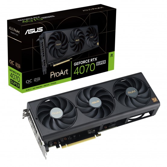 Placa video ASUS ProArt GeForce RTX 4070 SUPER 12GB GDDR6X OC Edition PROART-RTX4070S-O12G