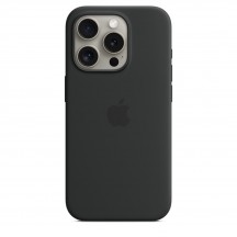 Husa Apple iPhone 15 Pro Silicone Case with MagSafe - Black MT1A3ZM/A