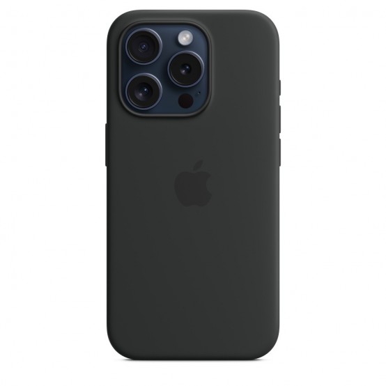 Husa Apple iPhone 15 Pro Silicone Case with MagSafe - Black MT1A3ZM/A