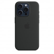 Husa Apple iPhone 15 Pro Silicone Case with MagSafe - Black MT1A3ZM/A