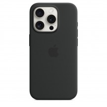 Husa Apple iPhone 15 Pro Silicone Case with MagSafe - Black MT1A3ZM/A