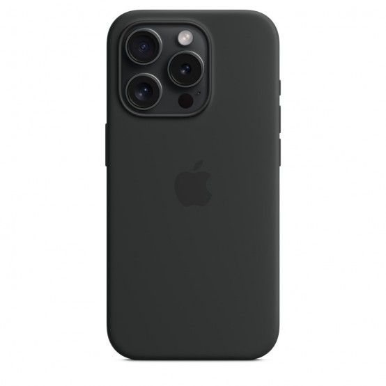 Husa Apple iPhone 15 Pro Silicone Case with MagSafe - Black MT1A3ZM/A