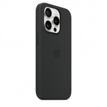 Husa Apple iPhone 15 Pro Silicone Case with MagSafe - Black MT1A3ZM/A