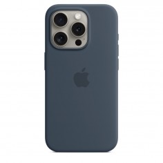 Husa Apple iPhone 15 Pro Silicone Case with MagSafe - Storm Blue MT1D3ZM/A