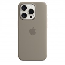 Husa Apple iPhone 15 Pro Silicone Case with MagSafe - Clay MT1E3ZM/A