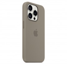 Husa Apple iPhone 15 Pro Silicone Case with MagSafe - Clay MT1E3ZM/A