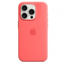 Husa Apple iPhone 15 Pro Silicone Case with MagSafe - Guava MT1G3ZM/A