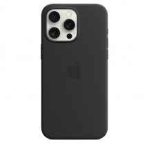 Husa Apple iPhone 15 Pro Max Silicone Case with MagSafe - Black MT1M3ZM/A