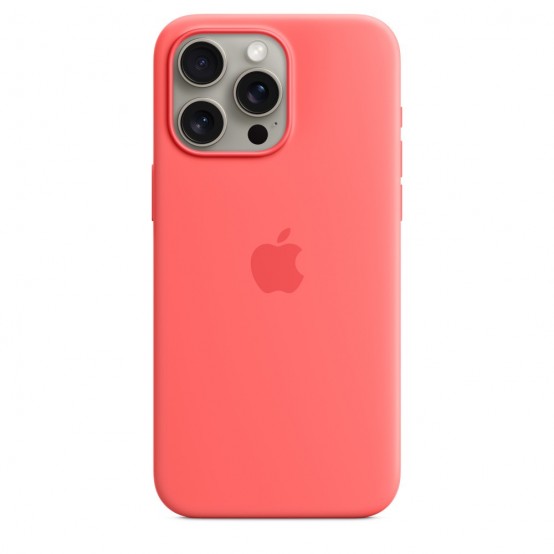 Husa Apple iPhone 15 Pro Max Silicone Case with MagSafe - Guava MT1V3ZM/A