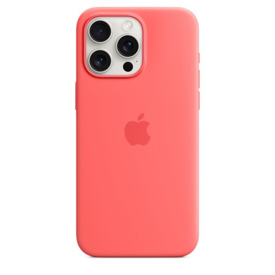 Husa Apple iPhone 15 Pro Max Silicone Case with MagSafe - Guava MT1V3ZM/A