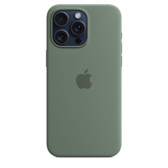 Husa Apple iPhone 15 Pro Max Silicone Case with MagSafe - Cypress MT1X3ZM/A