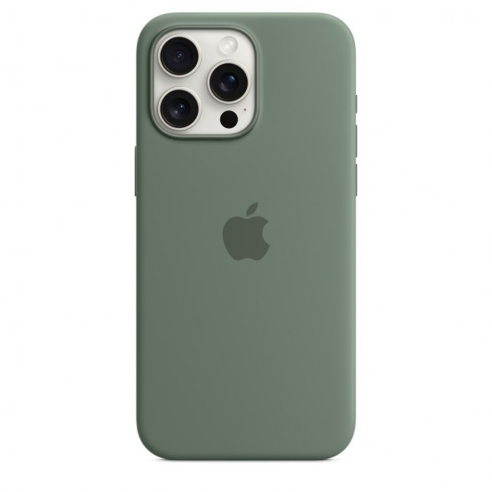 Husa Apple iPhone 15 Pro Max Silicone Case with MagSafe - Cypress MT1X3ZM/A