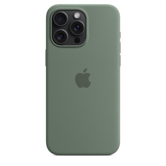 Husa Apple iPhone 15 Pro Max Silicone Case with MagSafe - Cypress MT1X3ZM/A
